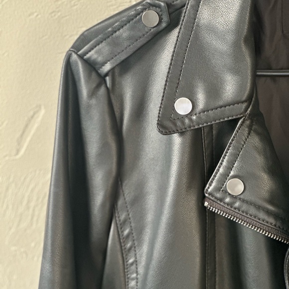 Faux Leather Jacket- EXPRESS- Size M - Picture 3 of 8
